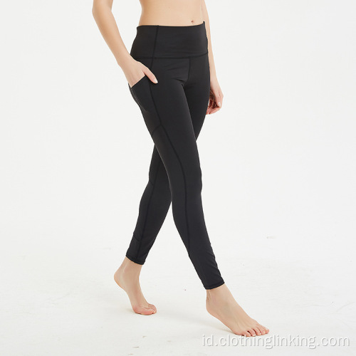 Celana Workout Yoga Pinggang Tinggi untuk Wanita